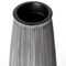 Uniquewise Decorative Modern Round Table Centerpiece Flower Vase with Gray Striped Design, 9 Inch QI004175.S - alternate 5